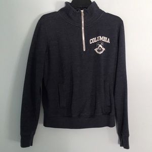 Columbia University quarter zip sweater size medium